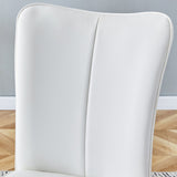 Modern Dining Chairs Set of 4 PU Leather Kitchen Upholstered Chairs