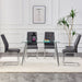 Modern Dining Chairs and Faux Leather Soft Cushioned Seat Set of 4