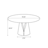 Modern Dining Room Sets, Kitchen Furniture Round White Dining Table with Chairs, Round Dining Table Set for 4-6