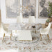 Modern Dining Table Sintered Stone Rectangle Kitchen Table With Square Pedestal