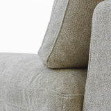 Modern Down Filled Modular 4 Piece Sectional Sofa L-shape Linen Upholstered Couch with Storage Ottoman