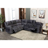 Modern Electric-Powered Reclining Modular Sectional Sofa with USB