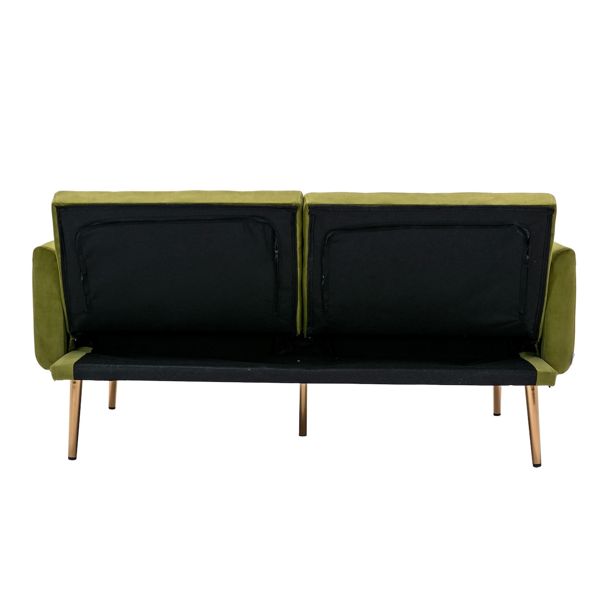 Modern Elegant Loveseat Sofa Comfort Velvet Sofa , Accent Sofa, Loveseat Sofa with Rose Gold Metal Feet