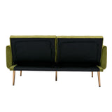 Modern Elegant Loveseat Sofa Comfort Velvet Sofa , Accent Sofa, Loveseat Sofa with Rose Gold Metal Feet
