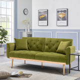 Modern Elegant Loveseat Sofa Comfort Velvet Sofa , Accent Sofa, Loveseat Sofa with Rose Gold Metal Feet