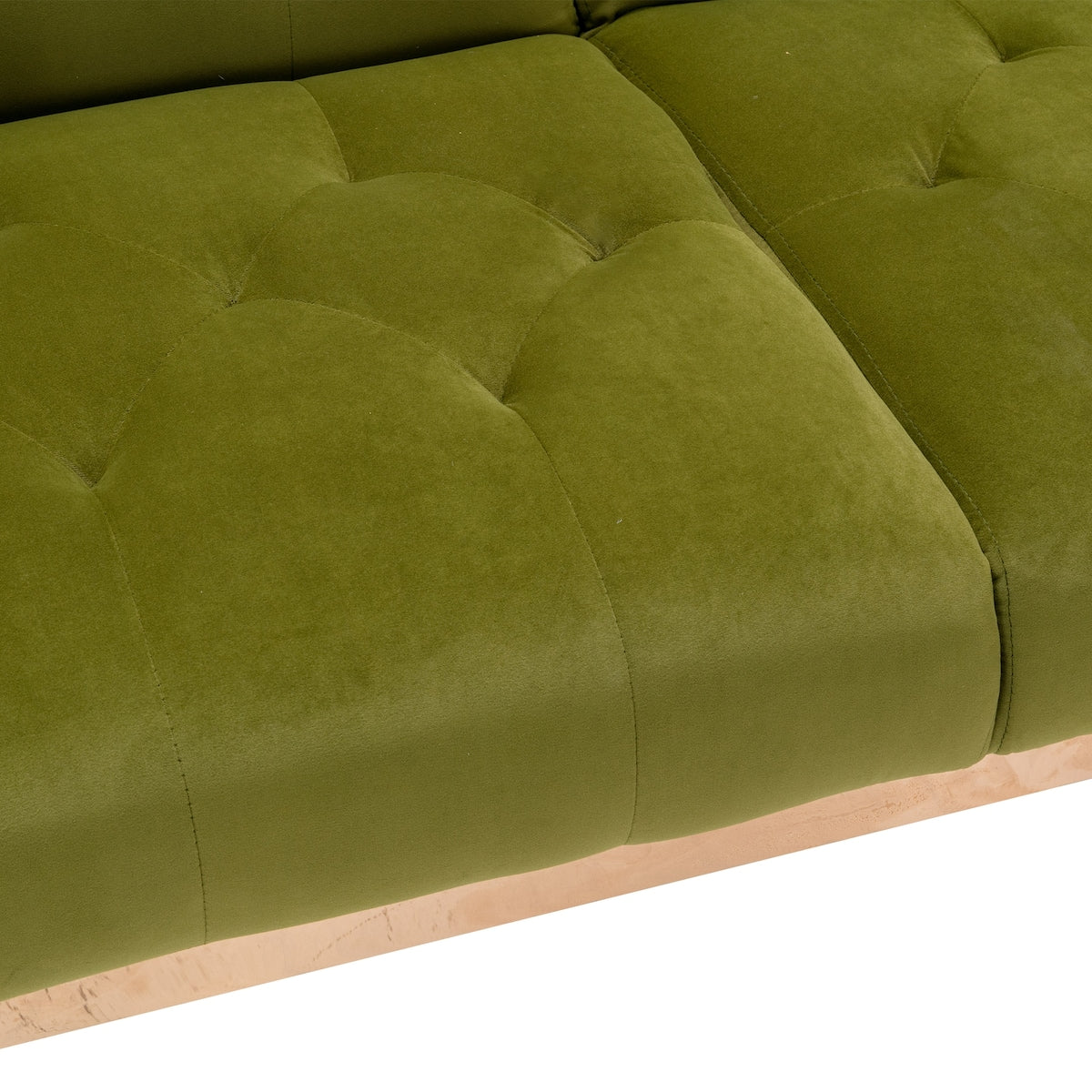 Modern Elegant Loveseat Sofa Comfort Velvet Sofa , Accent Sofa, Loveseat Sofa with Rose Gold Metal Feet