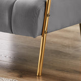 Modern Fabric Sofa With Two Throw Pillows,Suitable Many Places,2 Seat