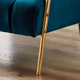 Modern Fabric Sofa With Two Throw Pillows,Suitable Many Places,2 Seat