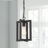 Modern Farmhouse 1-light Geometric Kitchen Island Pendant Lighting - 8 in. D