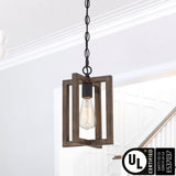Modern Farmhouse 1-light Geometric Kitchen Island Pendant Lighting - 8 in. D