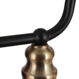Modern Farmhouse 4-light Glass Linear Chandelier Diningroom Black Gold Industrial Kitchen Island Lighting - 32 inches