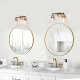 1/2/3/4 Light Modern Farmhouse Bathroom Vanity Lights Brass Wall Sconce Lighting with Bell Glass
