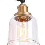 1/2/3/4 Light Modern Farmhouse Bathroom Vanity Lights Brass Wall Sconce Lighting with Bell Glass