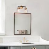 1/2/3/4 Light Modern Farmhouse Bathroom Vanity Lights Brass Wall Sconce Lighting with Bell Glass