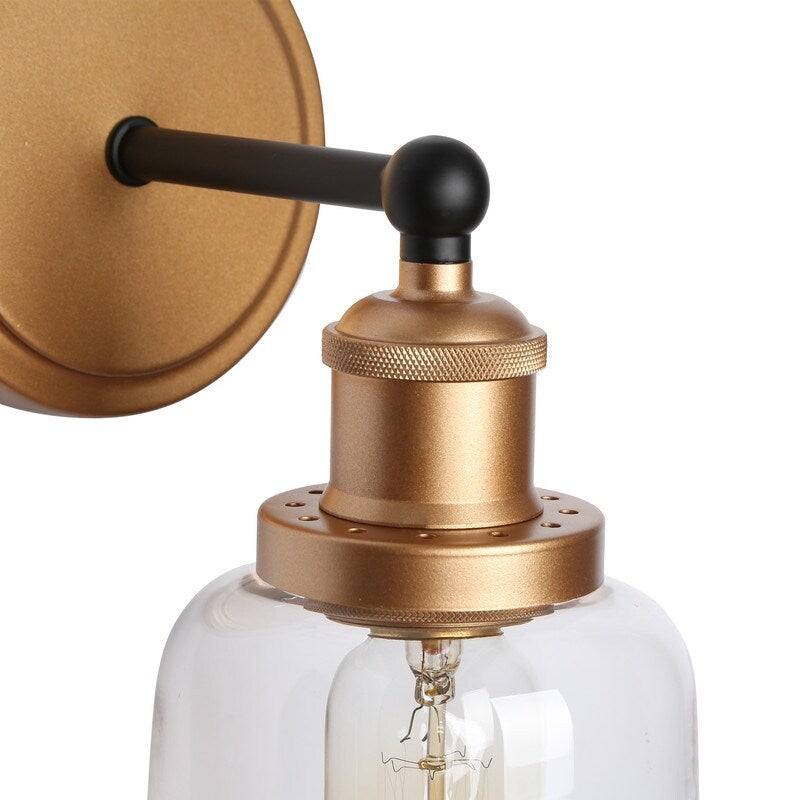 1/2/3/4 Light Modern Farmhouse Bathroom Vanity Lights Brass Wall Sconce Lighting with Bell Glass