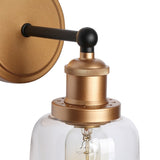 1/2/3/4 Light Modern Farmhouse Bathroom Vanity Lights Brass Wall Sconce Lighting with Bell Glass