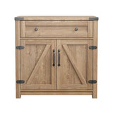 Modern Farmhouse Double Barn Door Accent Cabinet