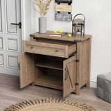 Modern Farmhouse Double Barn Door Accent Cabinet