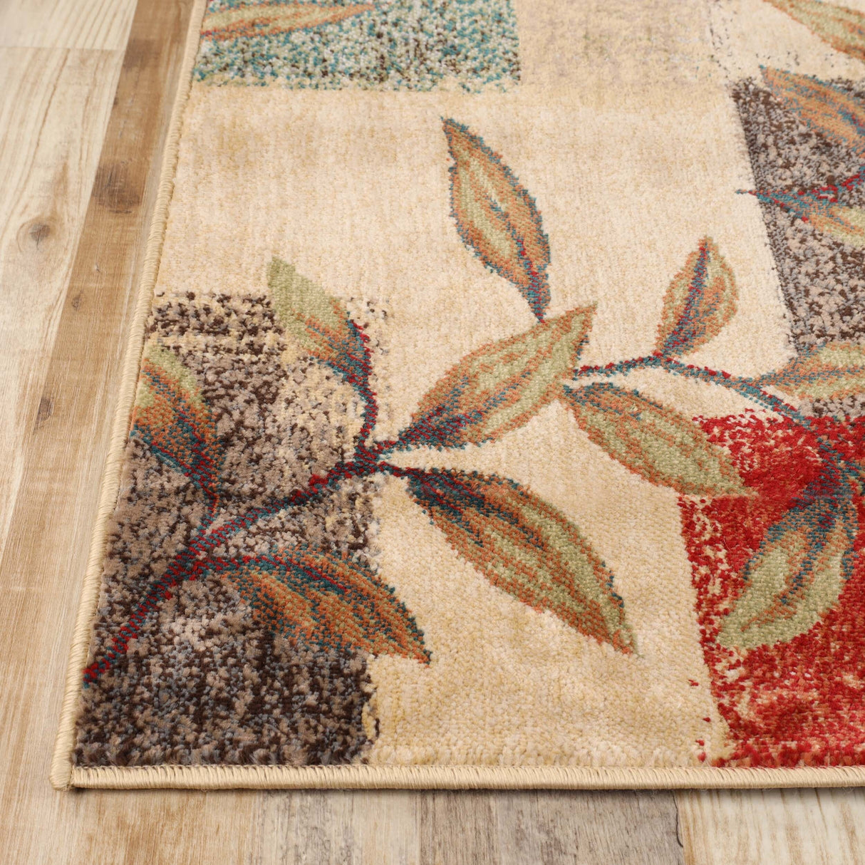 Modern Farmhouse Patchwork Color Block Runner or Area Rug by Superior