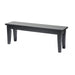 Modern Farmhouse Solid Wood Bench - 50" W x 12" D x 17.5" H