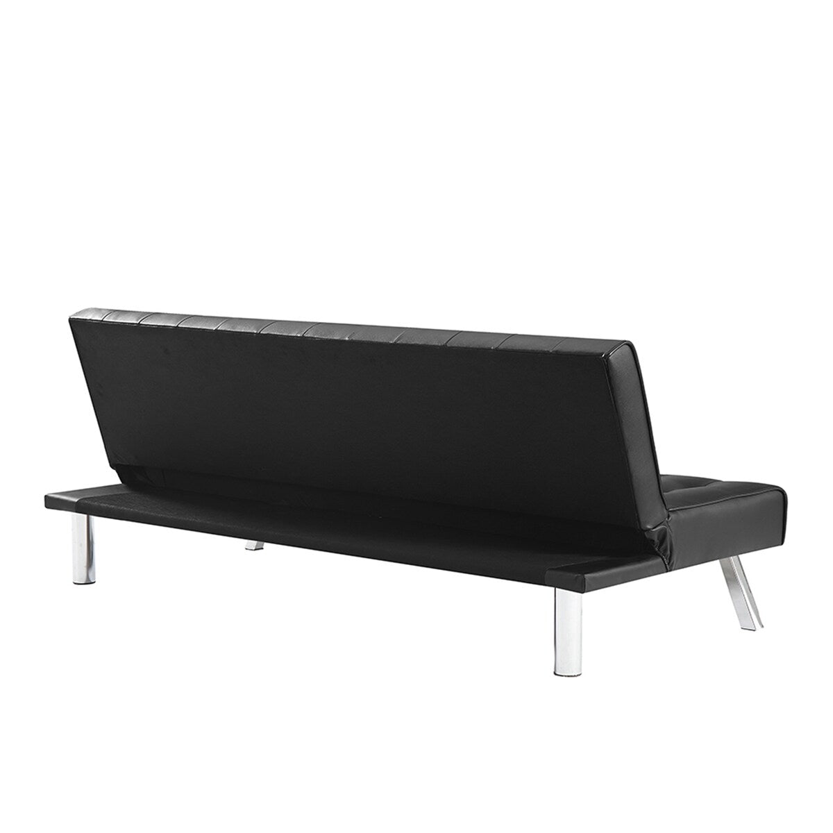 Modern Faux Leather Couch, Convertible Folding Sofa Bed .