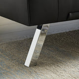 Modern Faux Leather Couch, Convertible Folding Sofa Bed .