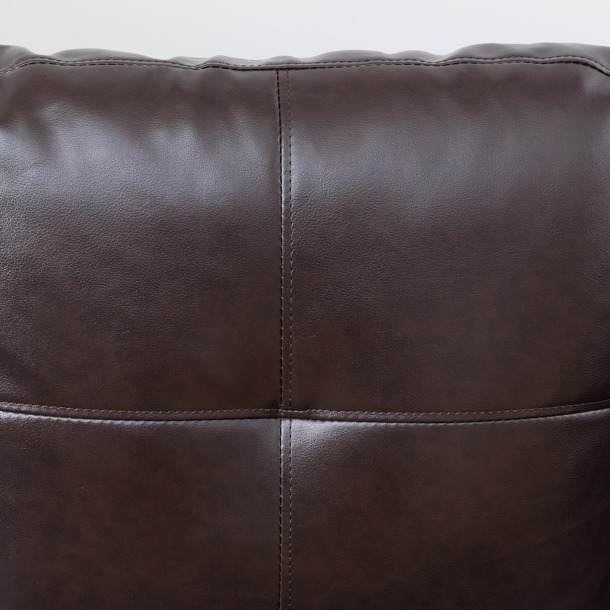 Modern Faux Leather Sectional Couch with Chaise and Ottoman-Large