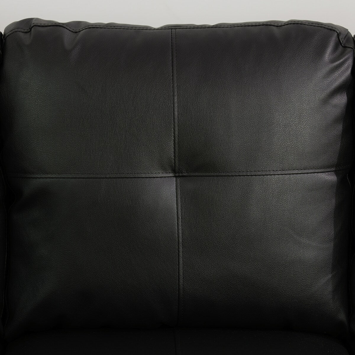 Modern Faux Leather Sectional Couch with Chaise and Ottoman-Large