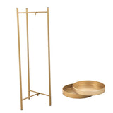 Modern Folding Metal 2-Tier Plant Stand