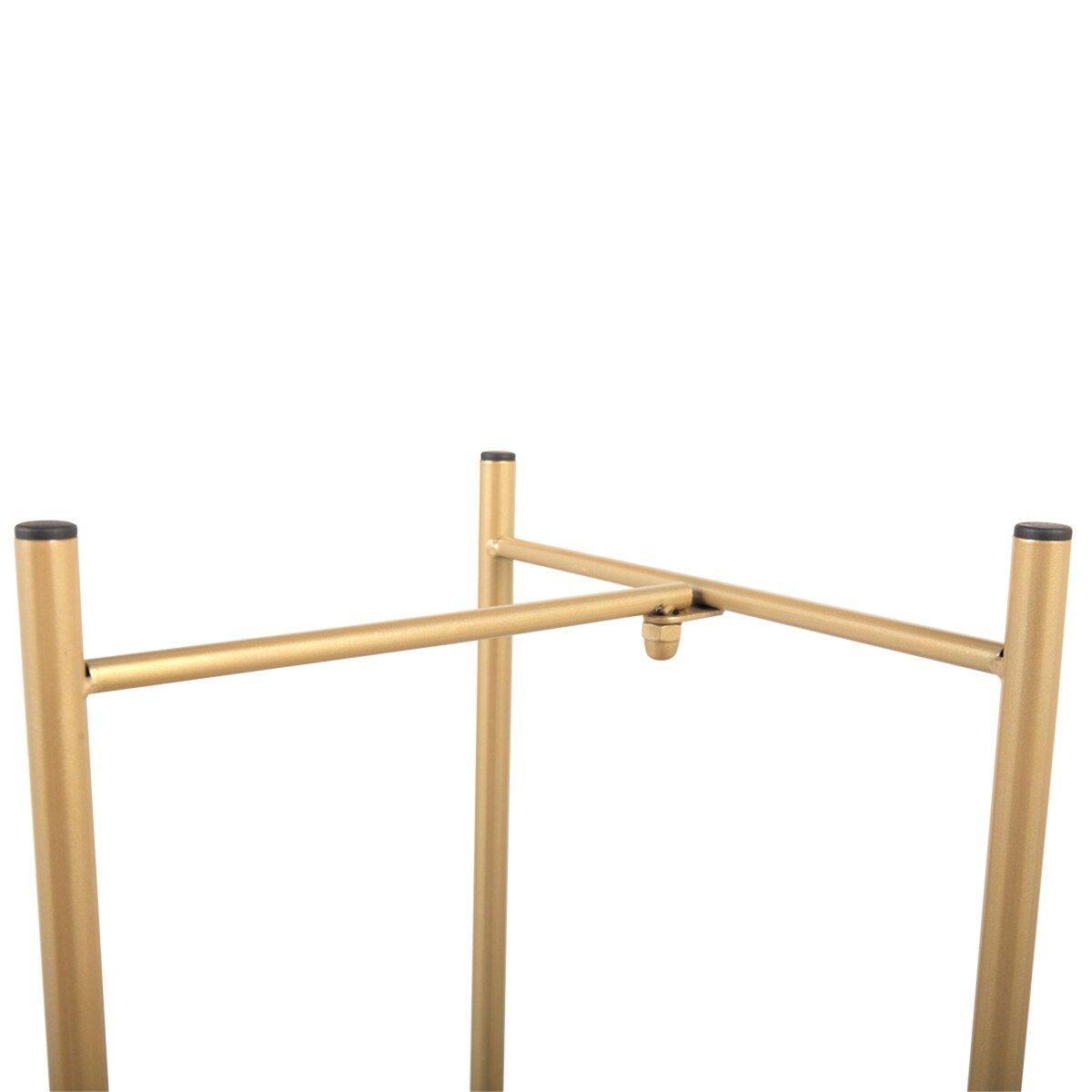 Modern Folding Metal 2-Tier Plant Stand