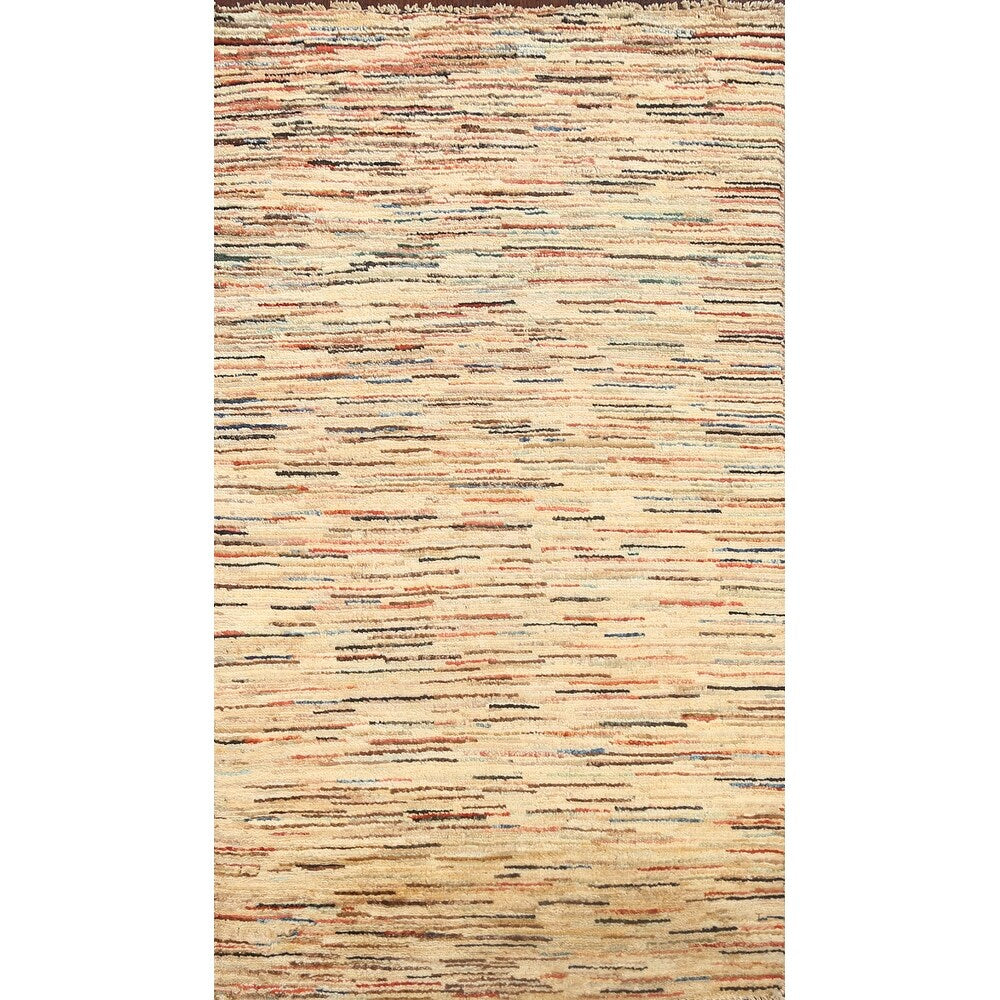 Modern Gabbeh Kashkoli Oriental Kitchen Area Rug Wool Hand-Knotted - 2'6" x 4'8"