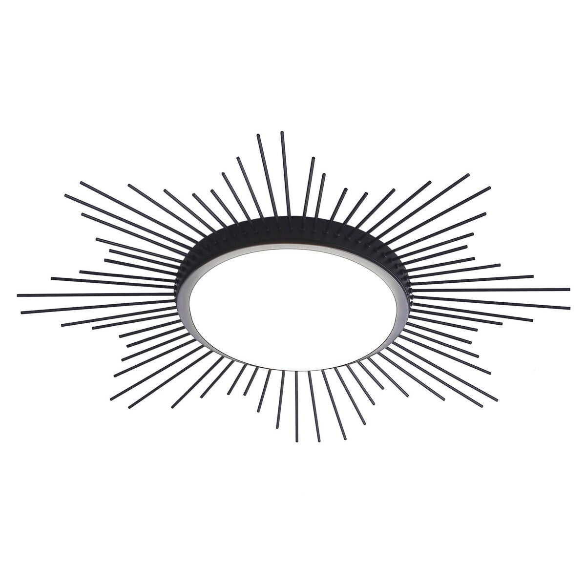 Modern Geometric Circle 1-Light LED Flush Mount Lamp Fixture