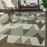 Modern Multicolor Geometric Contemporary Area Rug