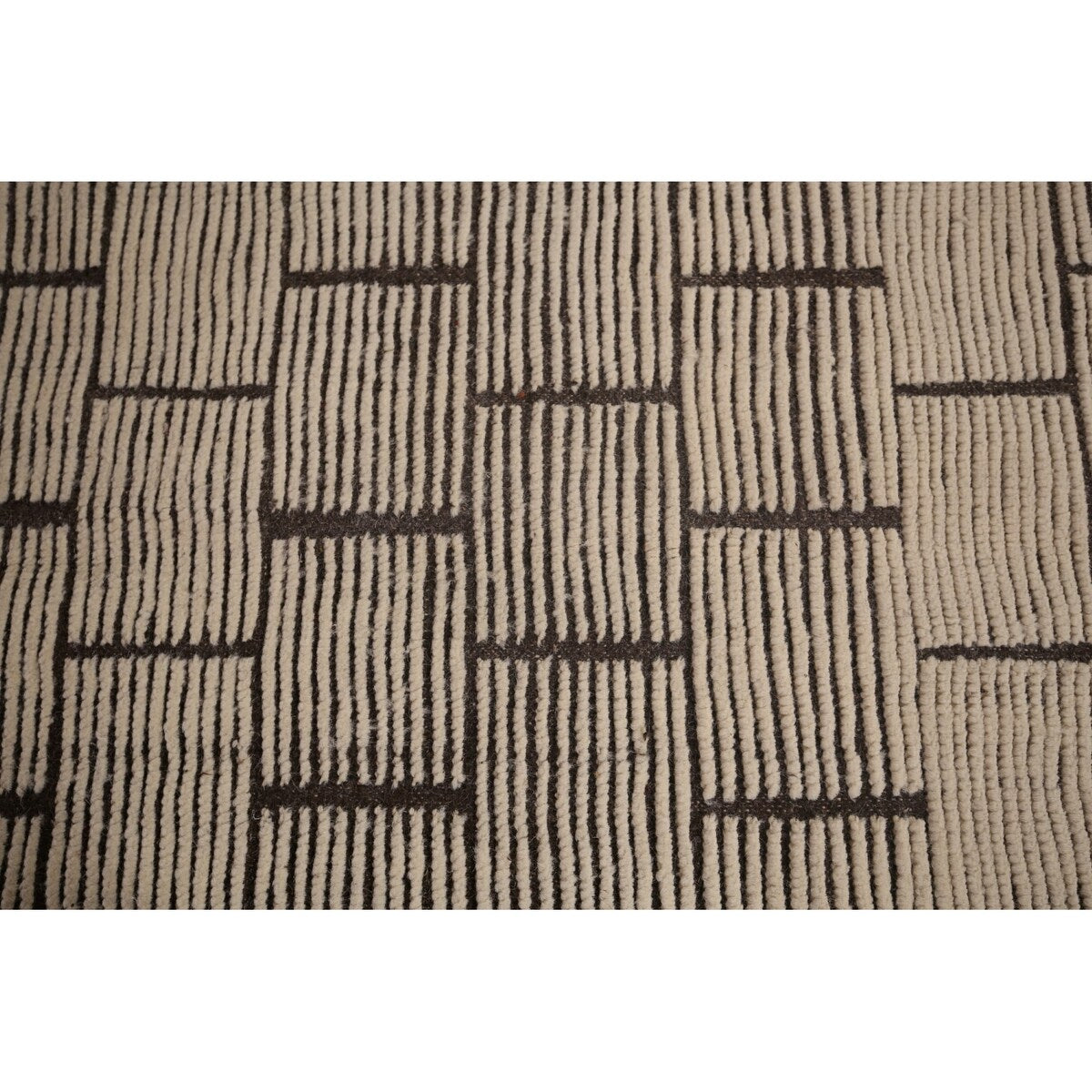 Modern Geometric Moroccan Large Area Rug Hand-Knotted Wool Carpet - 10'0"x 15'5"