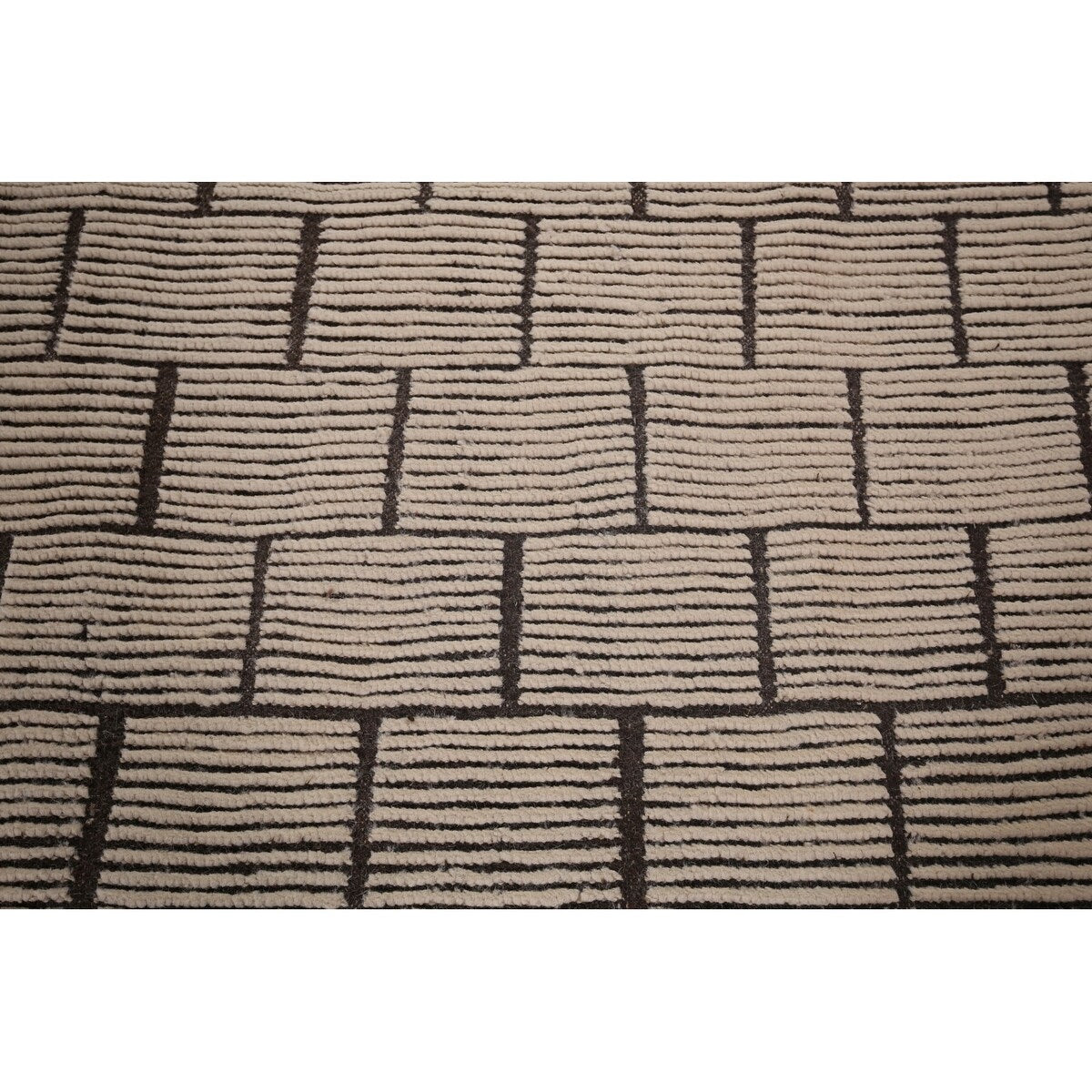Modern Geometric Moroccan Large Area Rug Hand-Knotted Wool Carpet - 10'0"x 15'5"