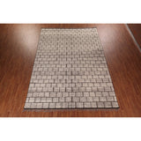 Modern Geometric Moroccan Large Area Rug Hand-Knotted Wool Carpet - 10'0"x 15'5"