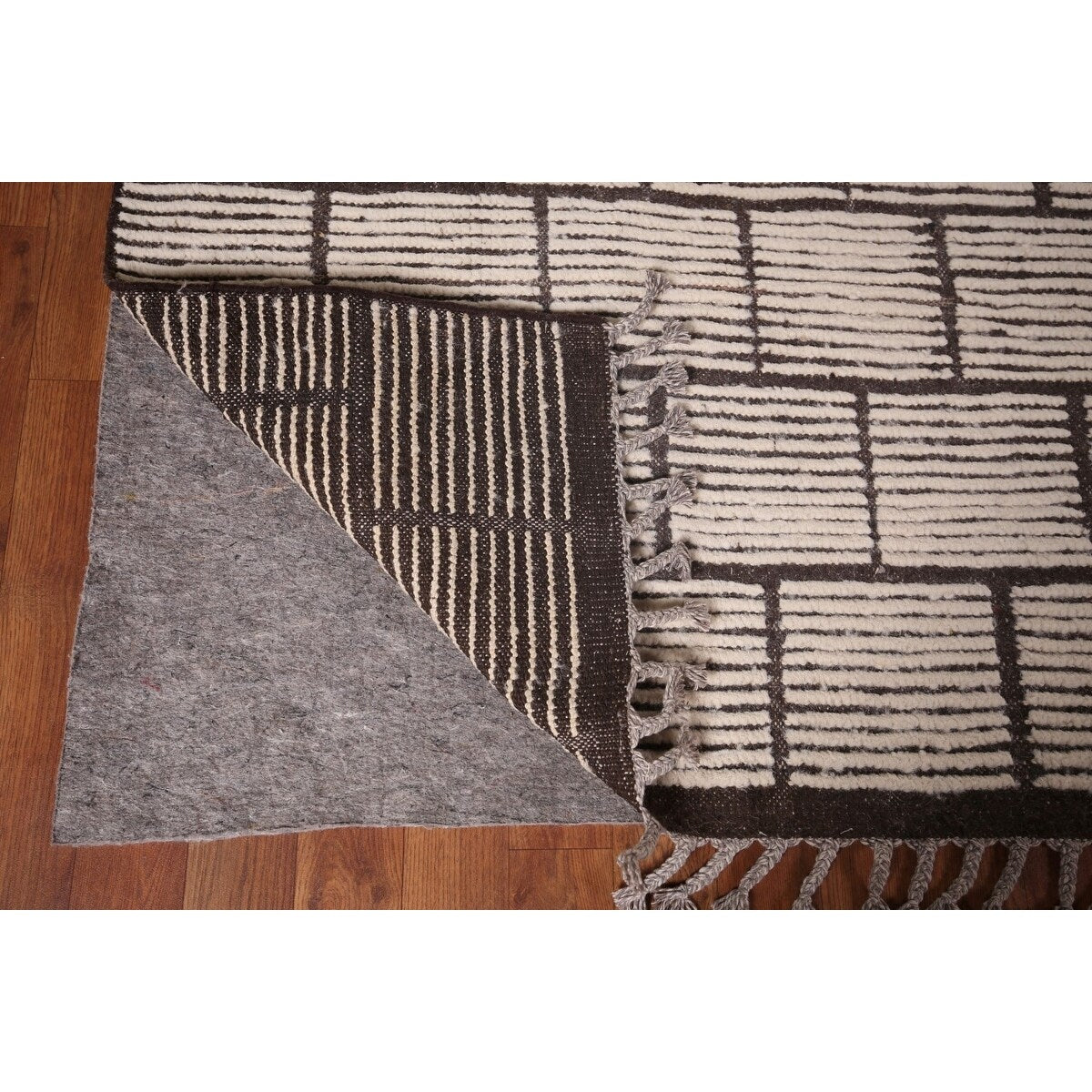 Modern Geometric Moroccan Large Area Rug Hand-Knotted Wool Carpet - 10'0"x 15'5"