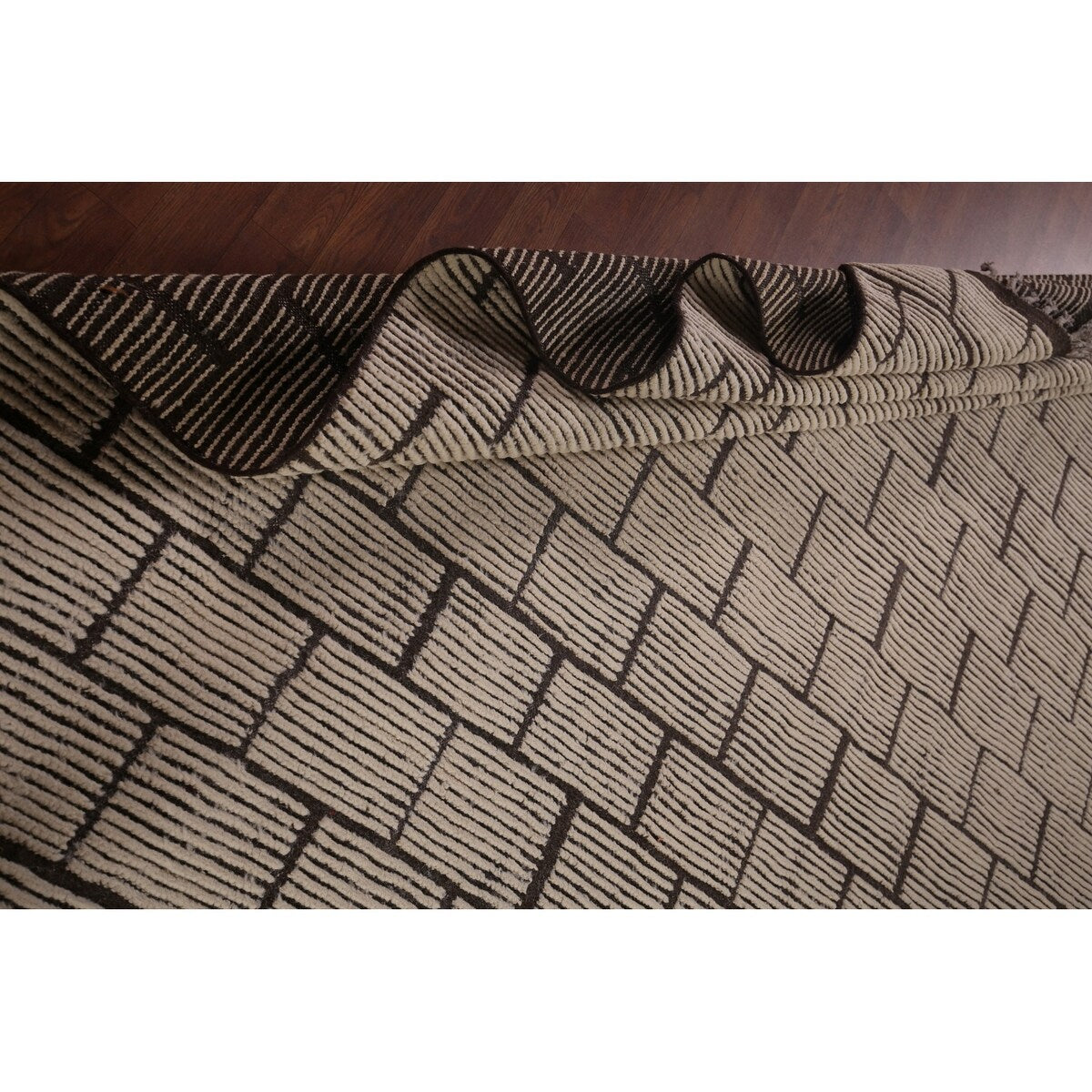 Modern Geometric Moroccan Large Area Rug Hand-Knotted Wool Carpet - 10'0"x 15'5"