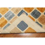 Modern Contemporary Glam Gabbeh Persian Oriental Hand-knotted Multicolored Wool Indoor Rectangular Area Rug (6' x 9')
