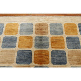 Modern Contemporary Glam Gabbeh Persian Oriental Hand-knotted Multicolored Wool Indoor Rectangular Area Rug (6' x 9')