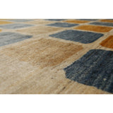 Modern Contemporary Glam Gabbeh Persian Oriental Hand-knotted Multicolored Wool Indoor Rectangular Area Rug (6' x 9')