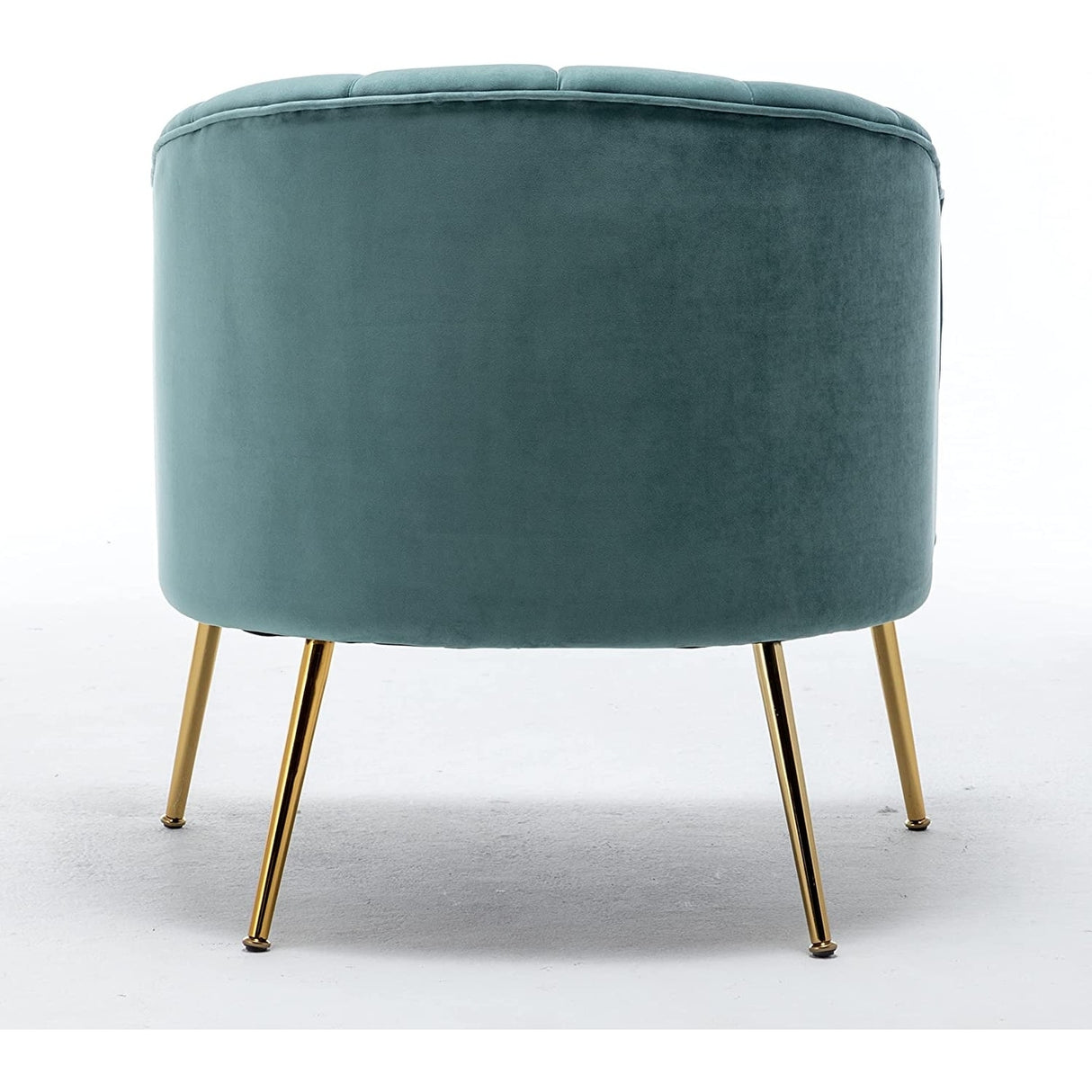 SEYNAR Modern Glam Velvet Accent Vanity Chair with Golden Metal Legs for Living Room