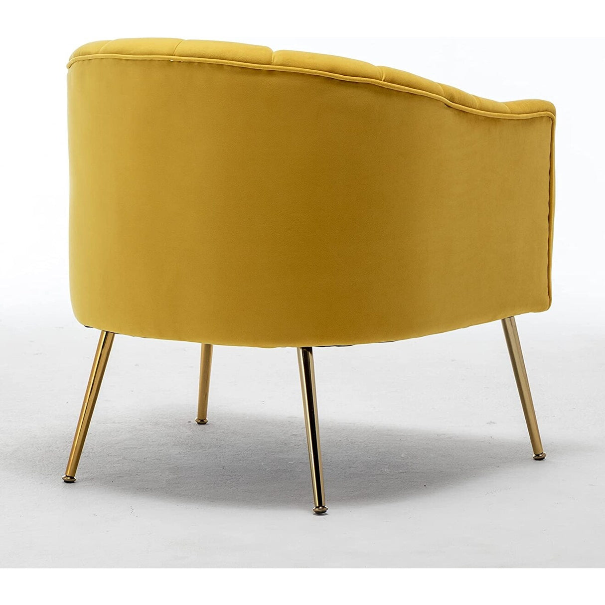 SEYNAR Modern Glam Velvet Accent Vanity Chair with Golden Metal Legs for Living Room