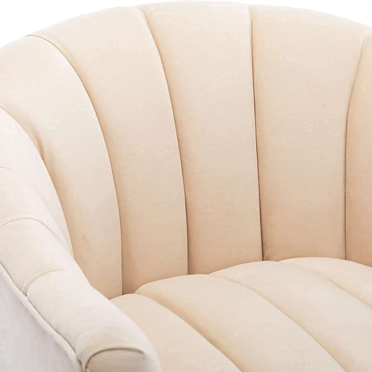 SEYNAR Modern Glam Velvet Accent Vanity Chair with Golden Metal Legs for Living Room