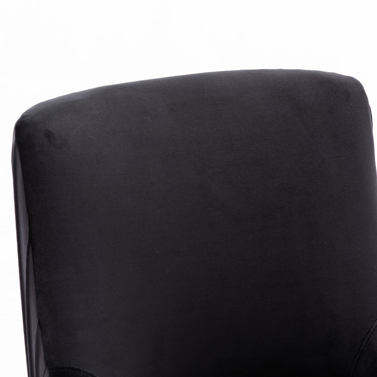 SEYNAR Modern Glam Boucle Pleated Velvet Dining Chair or Vanity Chair Set of 2 with Rear Handle