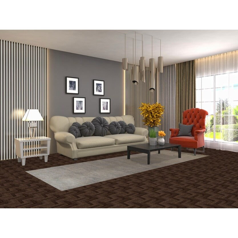 Modern Gray Gabbeh Runner Rug Hand-Knotted Wool Carpet - 3'5" x 9'10"