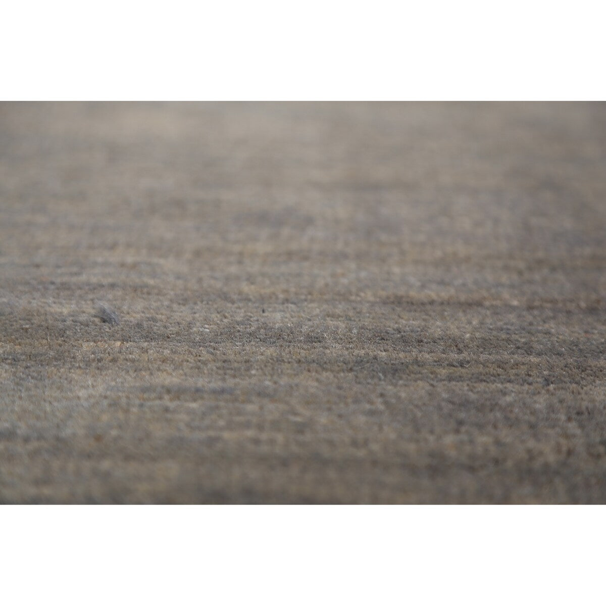 Modern Gray Gabbeh Runner Rug Hand-Knotted Wool Carpet - 3'5" x 9'10"
