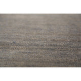 Modern Gray Gabbeh Runner Rug Hand-Knotted Wool Carpet - 3'5" x 9'10"