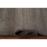 Modern Gray Gabbeh Runner Rug Hand-Knotted Wool Carpet - 3'5" x 9'10"