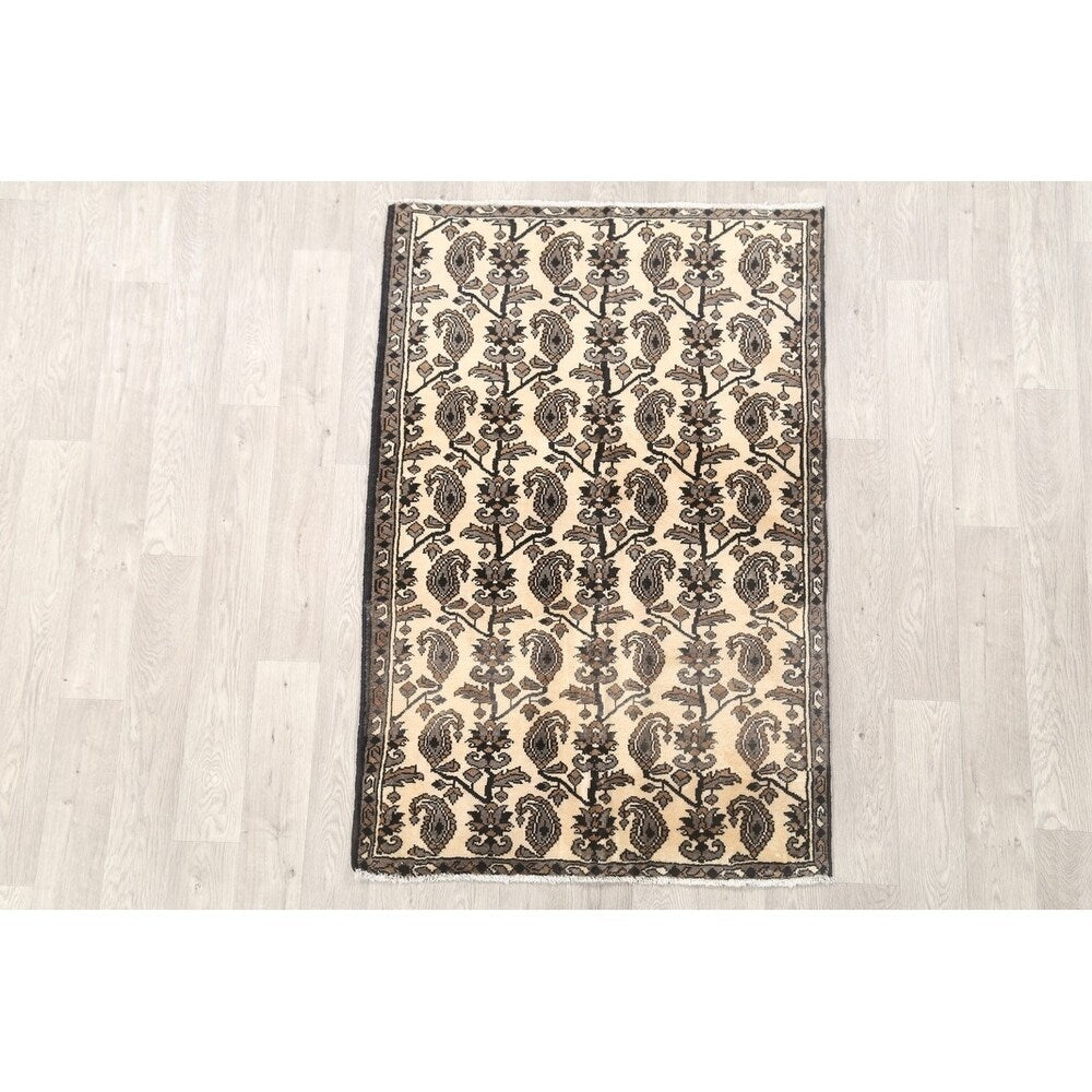 Modern Hand Made Wool Tradtional Gabbeh Persian Area Rug - 5'2" x 3'6" - 5'2" x 3'6"